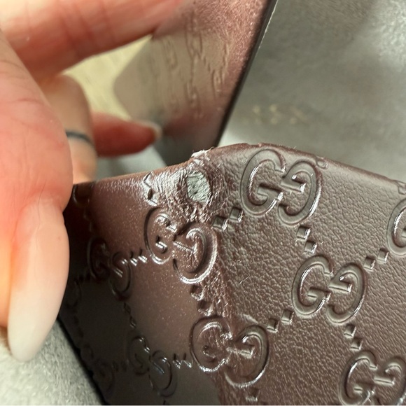 GUCCI Foldable Triangular Eyewear Case Sunglasses Eyeglasses Monogram GG Logo - Picture 13 of 13